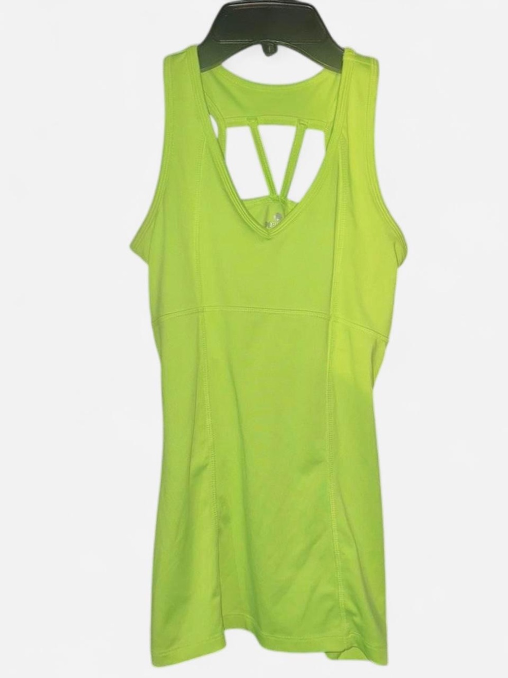 Women’s Neon Green Strappy Back workout Tank Top